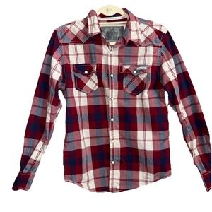 Slade Wilder Flannel Shirt Men's Multicolor Long  Sleeve shirt sz S